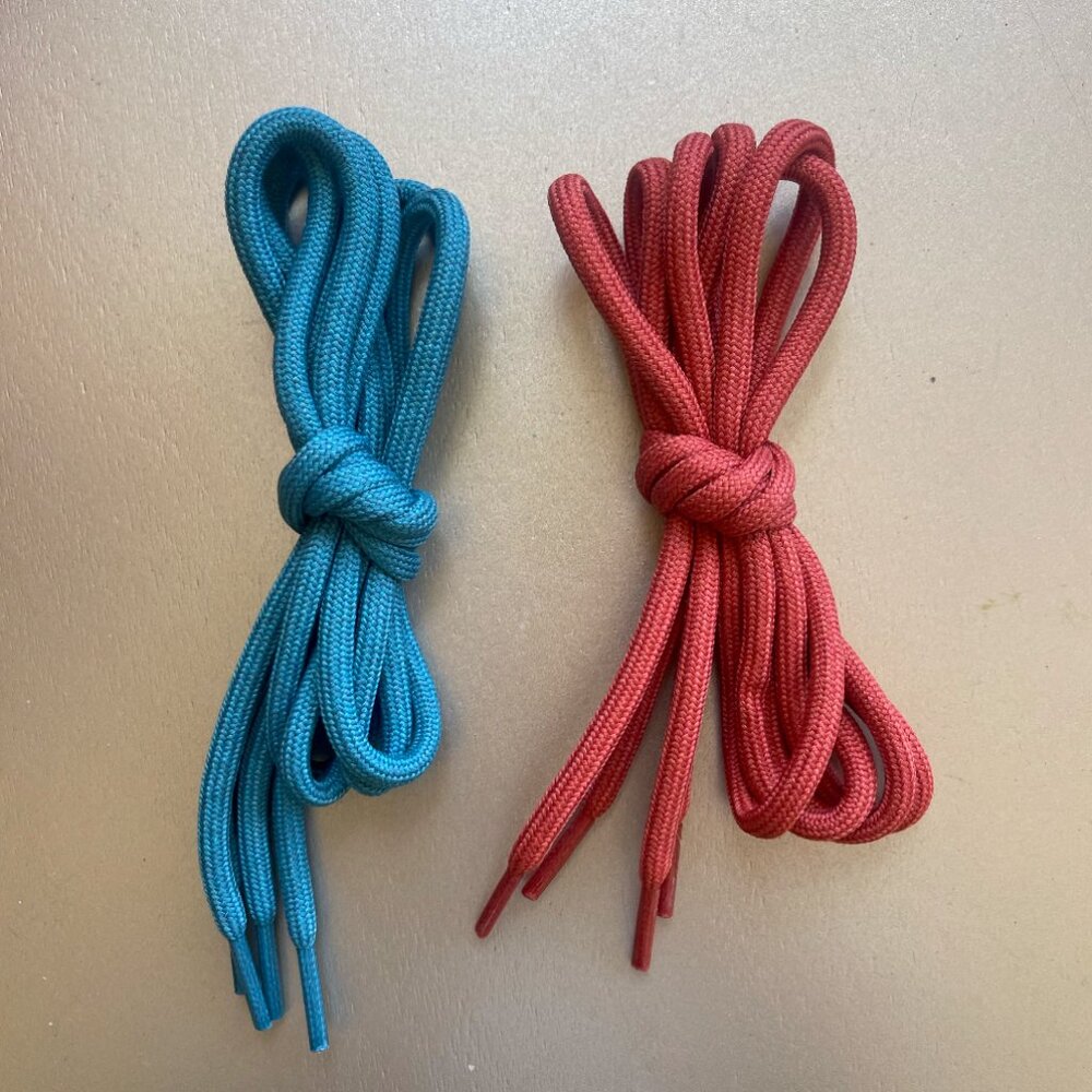 Blue and Orange shoelaces